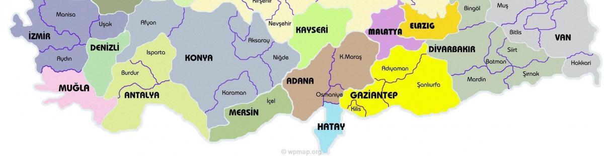 карта юга Турции